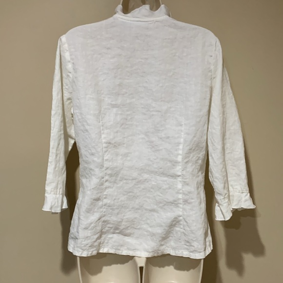 Linen ruffled top - Picture 6 of 10